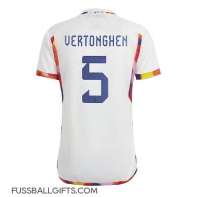 Belgien Jan Vertonghen #5 Fußballbekleidung Auswärtstrikot WM 2022 Kurzarm